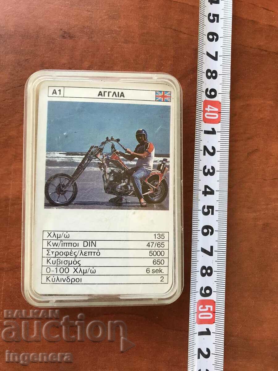 CARDS FOR COLLECTION MOTORCYCLE TT DATA DECK - 5 CARDS FOR COLLECTION MOTORCYCLE TT DATA DECK - 5