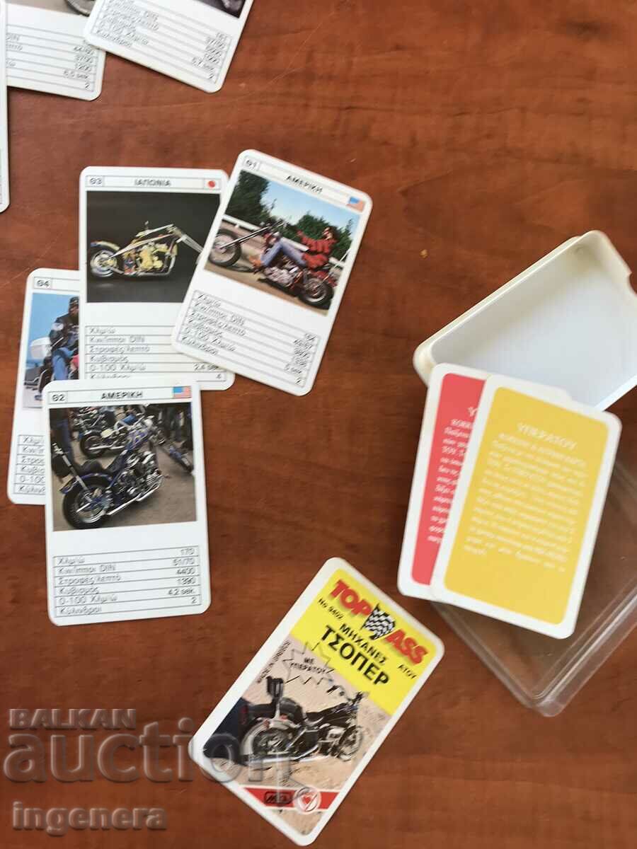 CARDS FOR COLLECTION MOTORCYCLE TT DATA DECK - 6 CARDS FOR COLLECTION MOTORCYCLE TT DATA DECK - 6