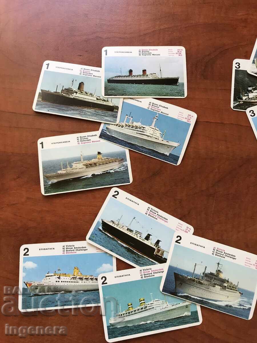 Delivery of COLLECTION CARDS SHIPS TT DATA DECK