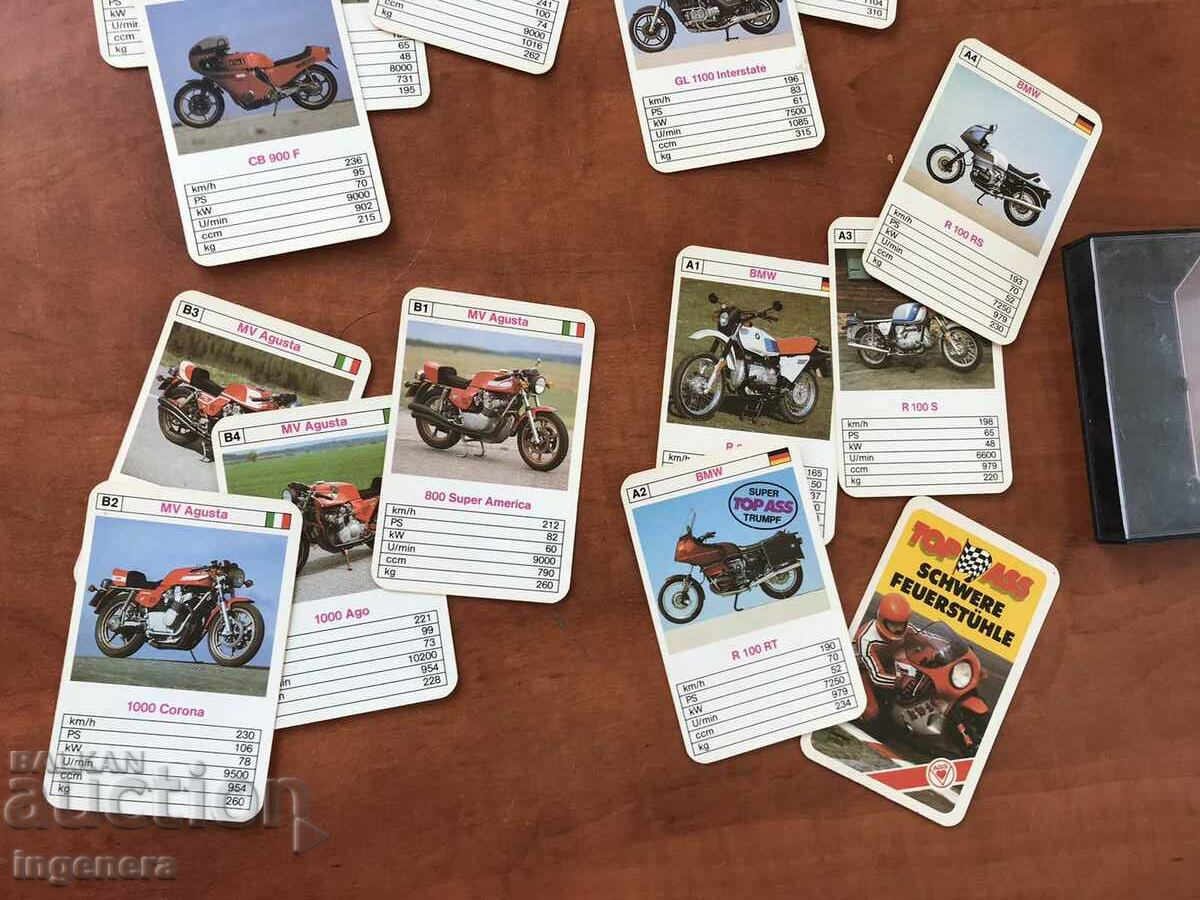CARDS FOR COLLECTION MOTORCYCLE TT DATA DECK with price 18.00 BGN | € 9.20 CARDS FOR COLLECTION MOTORCYCLE TT DATA DECK with price 18.00 BGN | € 9.20