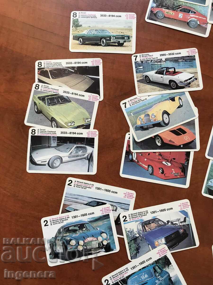 RETRO CAR COLLECTION CARDS TT DATA DECK - 6 RETRO CAR COLLECTION CARDS TT DATA DECK - 6