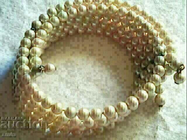old beautiful bracelet of 5 rows of pearls with price 30.00 BGN | € 15.34 old beautiful bracelet of 5 rows of pearls with price 30.00 BGN | € 15.34