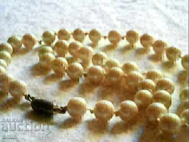 Δημοπρασία κολιέ από παλιά φυσικά 100% μαργαριτάρια 4mm Δημοπρασία κολιέ από παλιά φυσικά 100% μαργαριτάρια 4mm