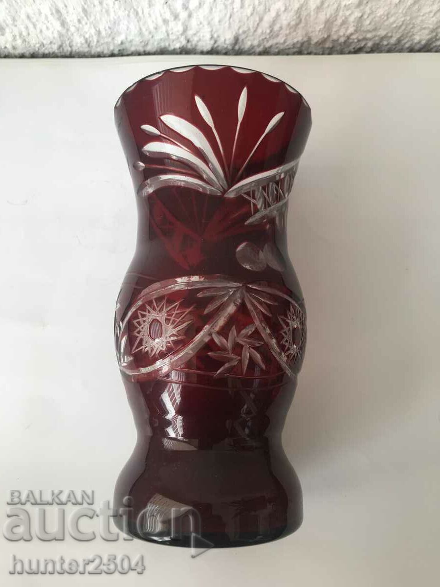 Auction Vase-15.5/8 cm, color, glass Auction Vase-15.5/8 cm, color, glass