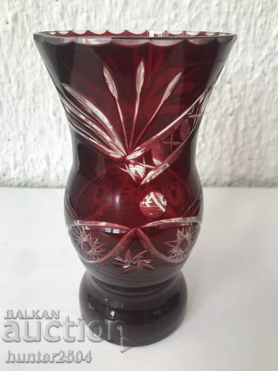 Vase-15.5/8 cm, color, glass