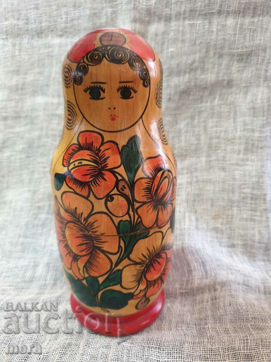 Auction Large original wooden Matryoshka Auction Large original wooden Matryoshka