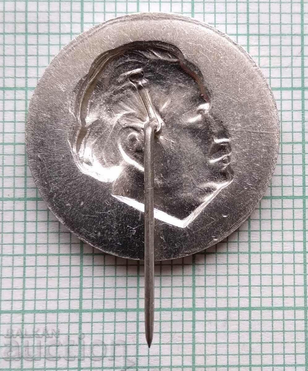 Auction 13822 Large badge - Georgi Dimitrov - diameter 22 mm Auction 13822 Large badge - Georgi Dimitrov - diameter 22 mm