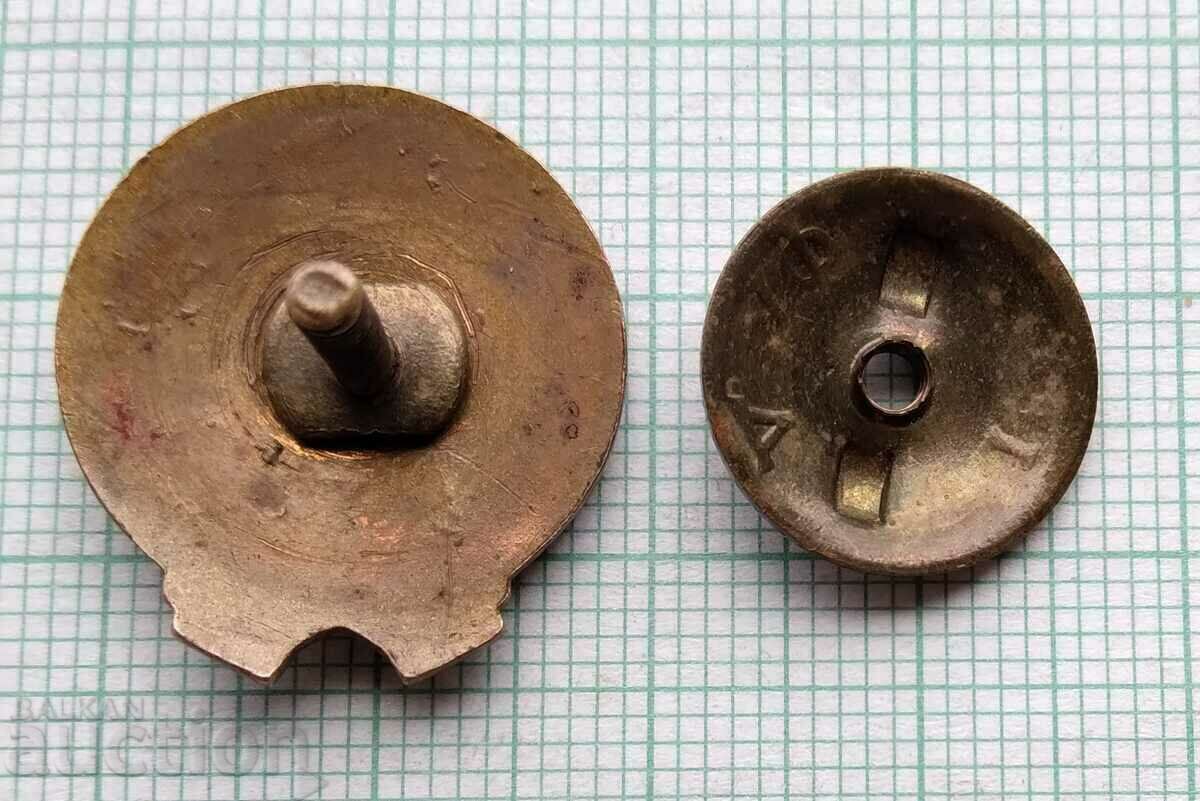 13848 Union of Bulgarian-Soviet countries - bronze enamel screw - 5 13848 Union of Bulgarian-Soviet countries - bronze enamel screw - 5