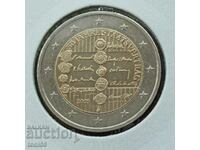 Austria 2 euro 2005 - 50 de ani contract guvernamental