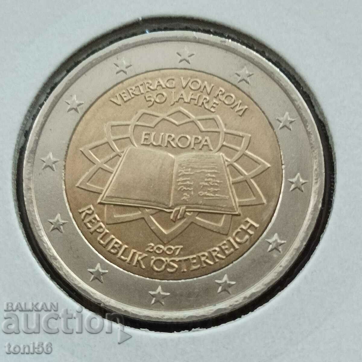 Австрия 2 евро 2007 - 50 г Римски договор