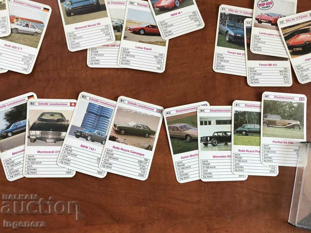 Auction RETRO CAR COLLECTION CARDS TT DATA DECK Auction RETRO CAR COLLECTION CARDS TT DATA DECK