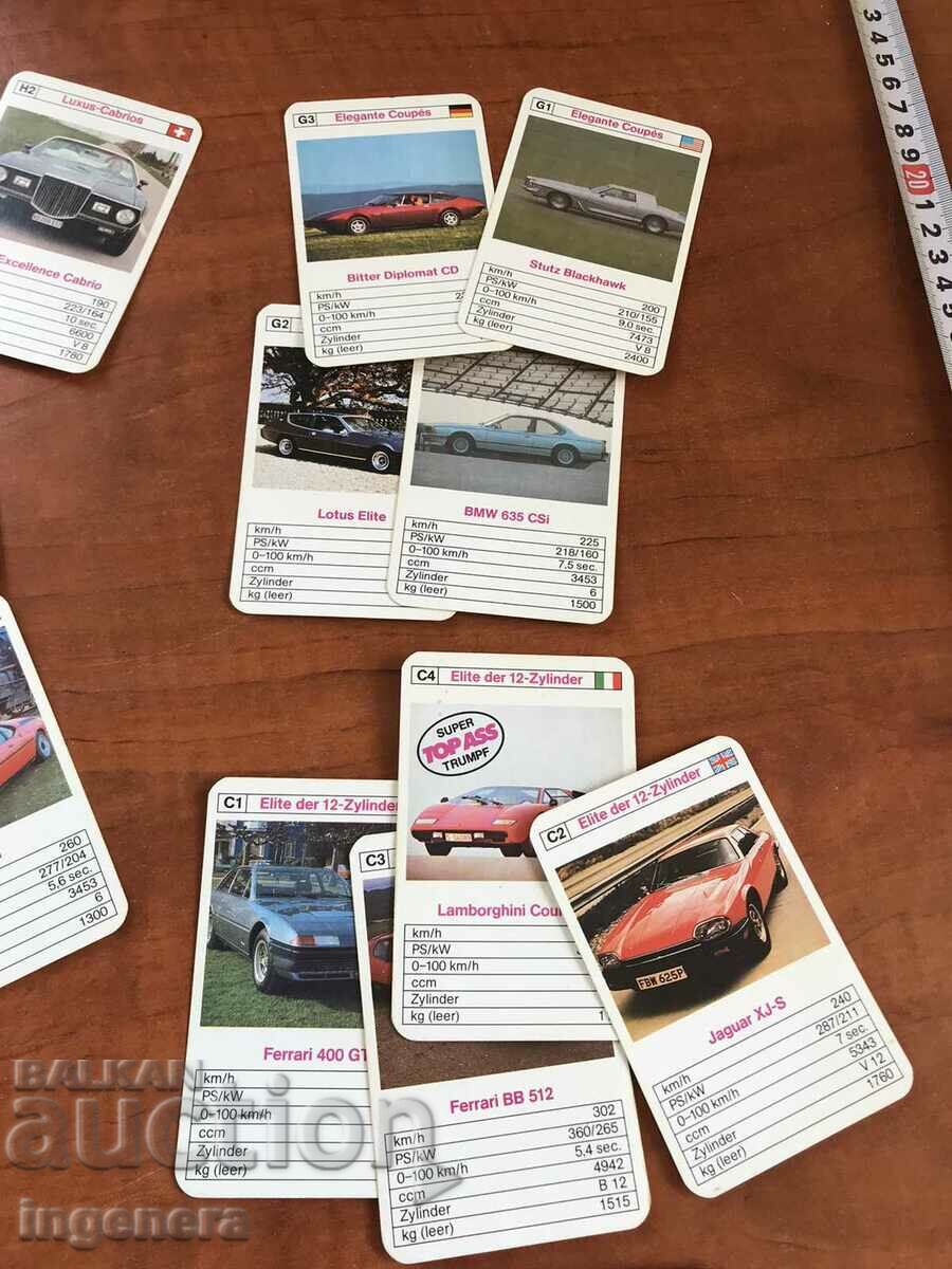 Delivery of RETRO CAR COLLECTION CARDS TT DATA DECK Delivery of RETRO CAR COLLECTION CARDS TT DATA DECK