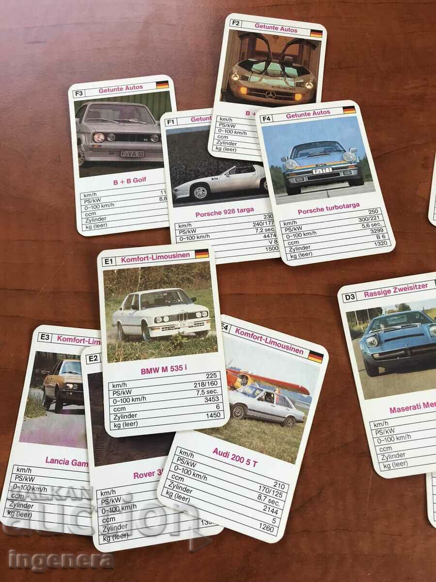 RETRO CAR COLLECTION CARDS TT DATA DECK - 5 RETRO CAR COLLECTION CARDS TT DATA DECK - 5