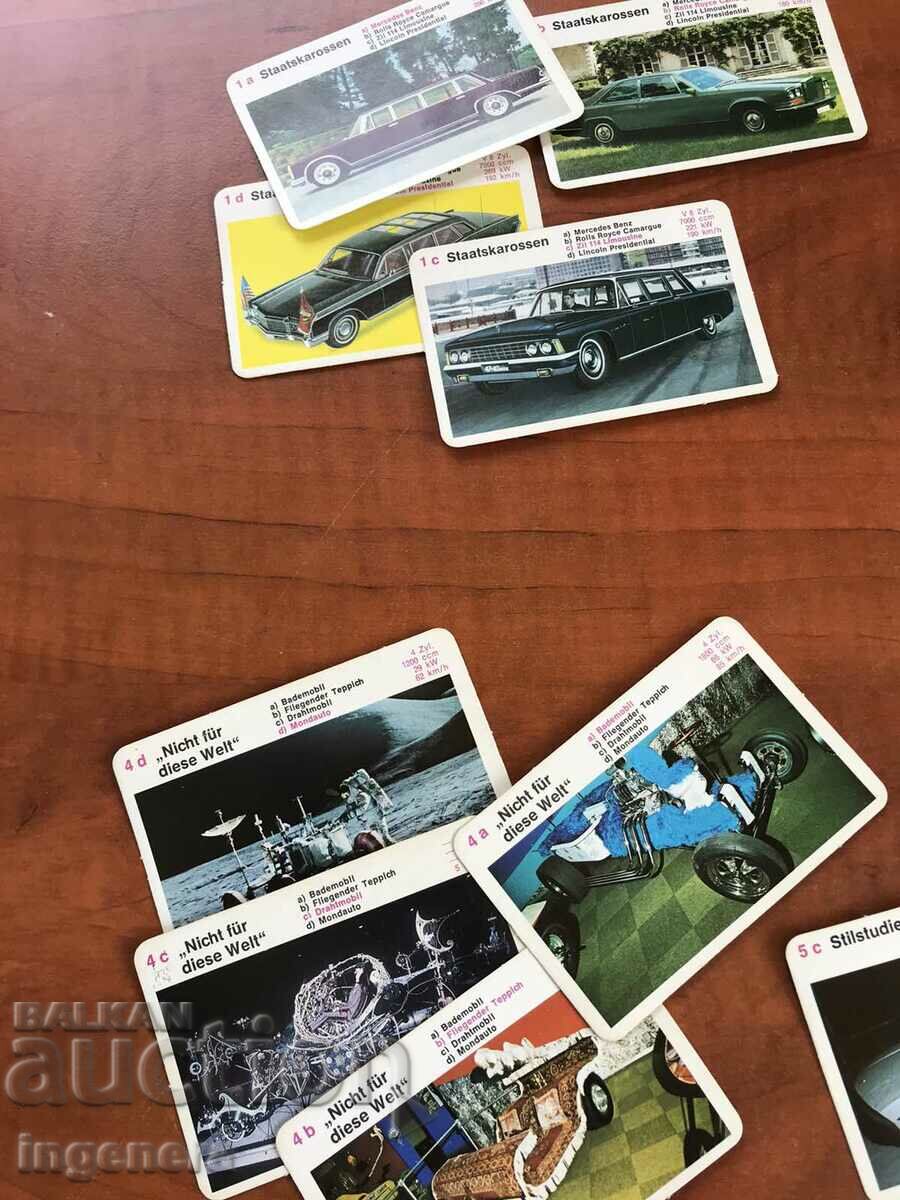 RETRO CAR COLLECTION CARDS TT DATA DECK - 6