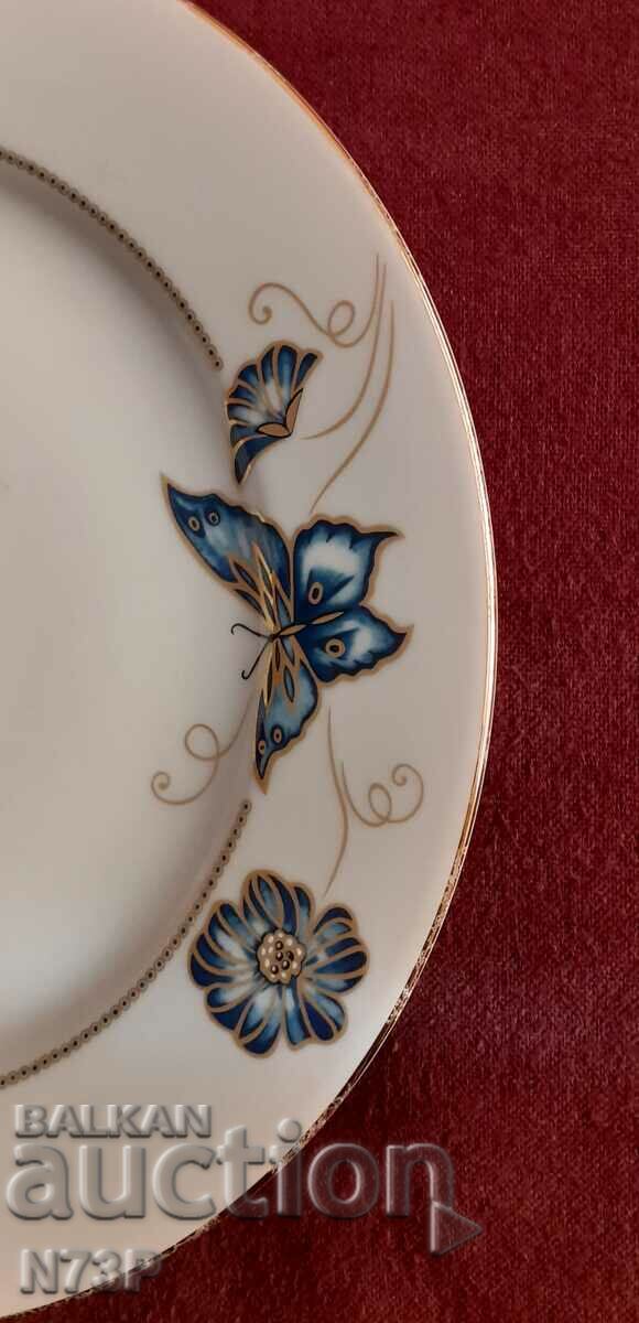 PORCELAIN PLATE. COLLECTION. BUTTERFLY. with price 12.00 BGN | € 6.14 PORCELAIN PLATE. COLLECTION. BUTTERFLY. with price 12.00 BGN | € 6.14