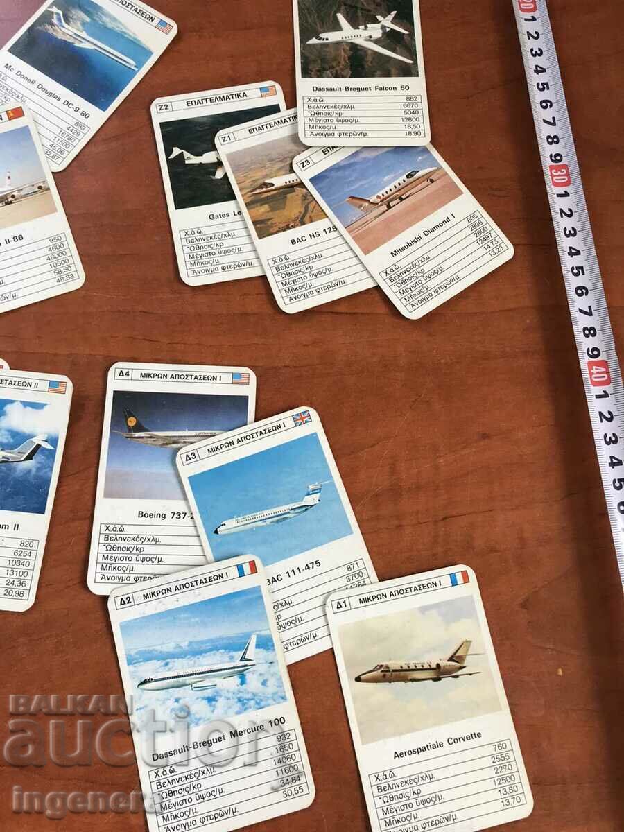PLANE COLLECTION CARDS TT DATA DECK - 6 PLANE COLLECTION CARDS TT DATA DECK - 6