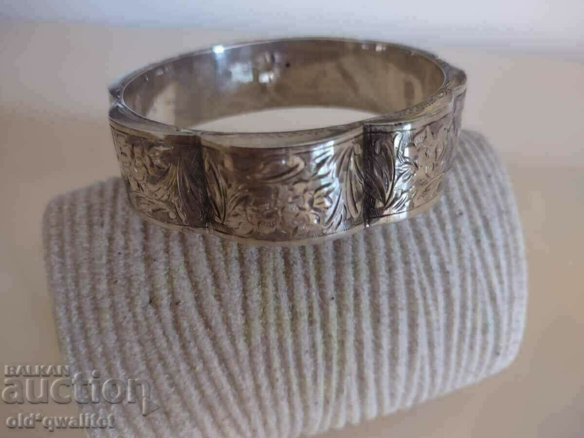 Attractive SILVER BRACELET with Viennese engraving - 7 Attractive SILVER BRACELET with Viennese engraving - 7