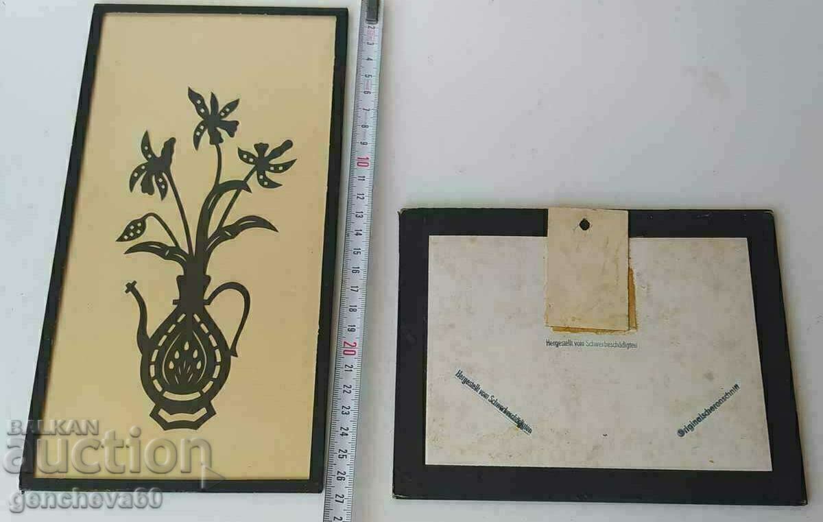 19th Century Original Silhouette - Rare, Old German Paintings - 6