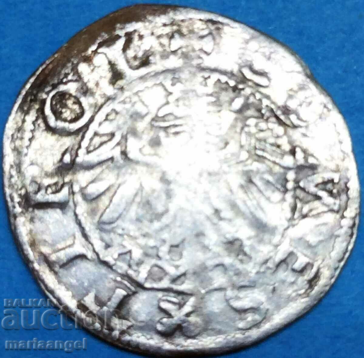 Австрия 1 кройцер Тирол херцог Тристан II Кръст/Орел сребро