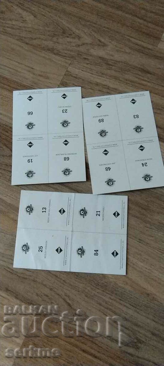 Stickers with football players with price 15.00 BGN | € 7.67 Stickers with football players with price 15.00 BGN | € 7.67