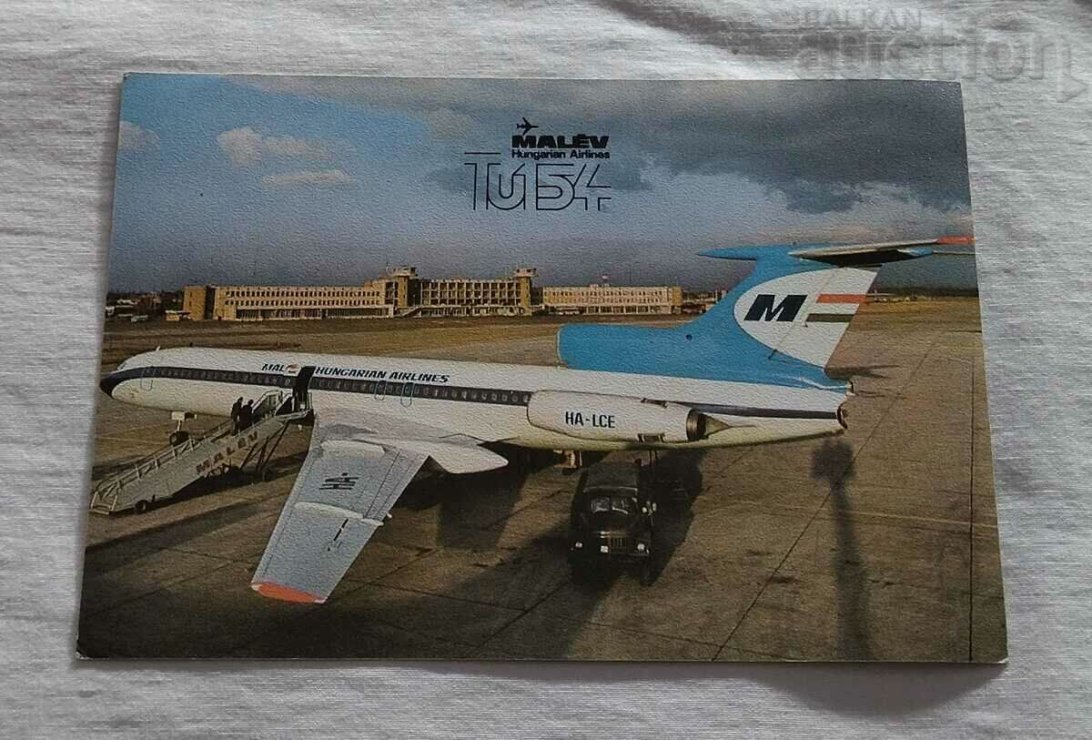 AIRCRAFT TU-154 MALEV HUNGARY AIRPORT P.K. 197..