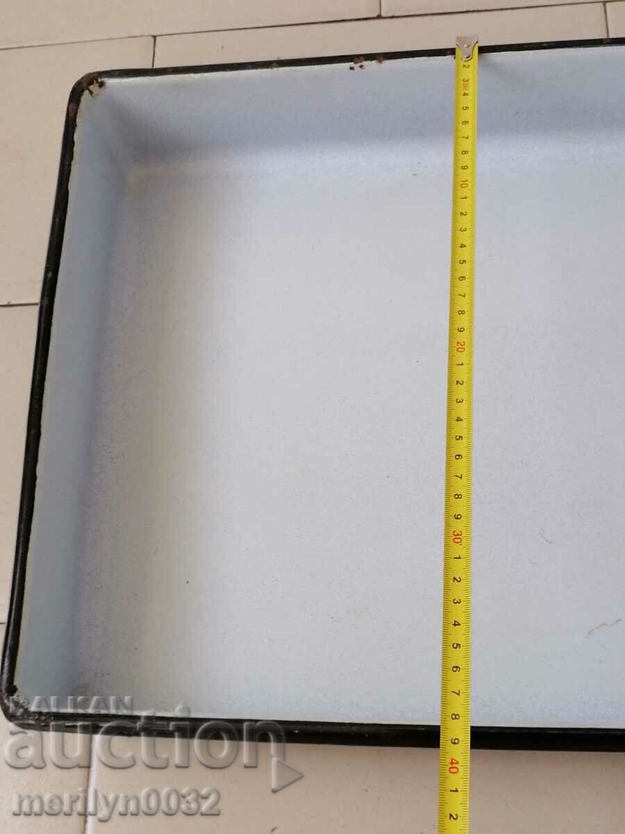 Παλιά δοχείο δίσκο σμάλτο με δίσκο σμάλτο τηγάνι - 5 Παλιά δοχείο δίσκο σμάλτο με δίσκο σμάλτο τηγάνι - 5