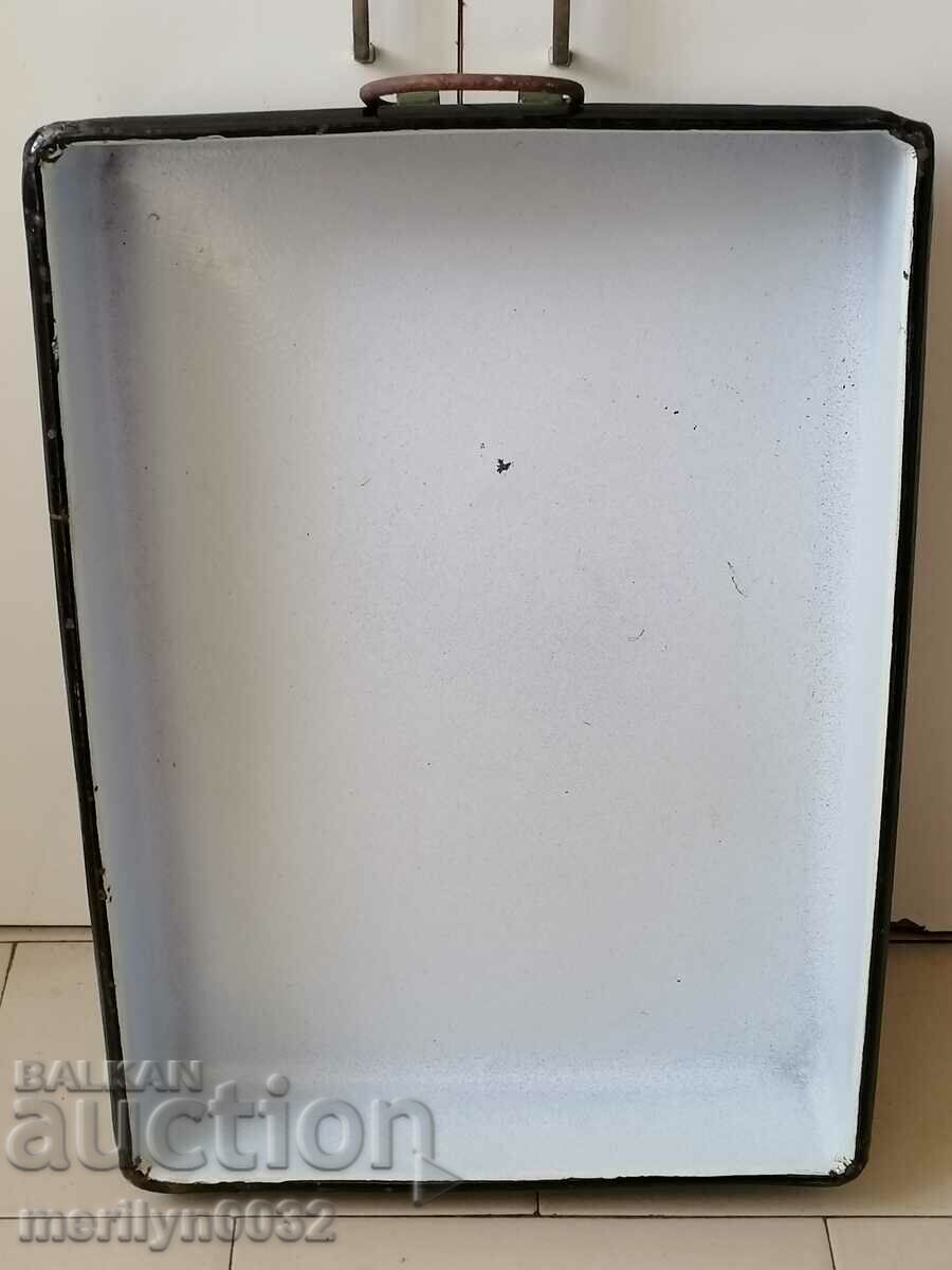 Παλιά δοχείο δίσκο σμάλτο με δίσκο σμάλτο τηγάνι - 7 Παλιά δοχείο δίσκο σμάλτο με δίσκο σμάλτο τηγάνι - 7