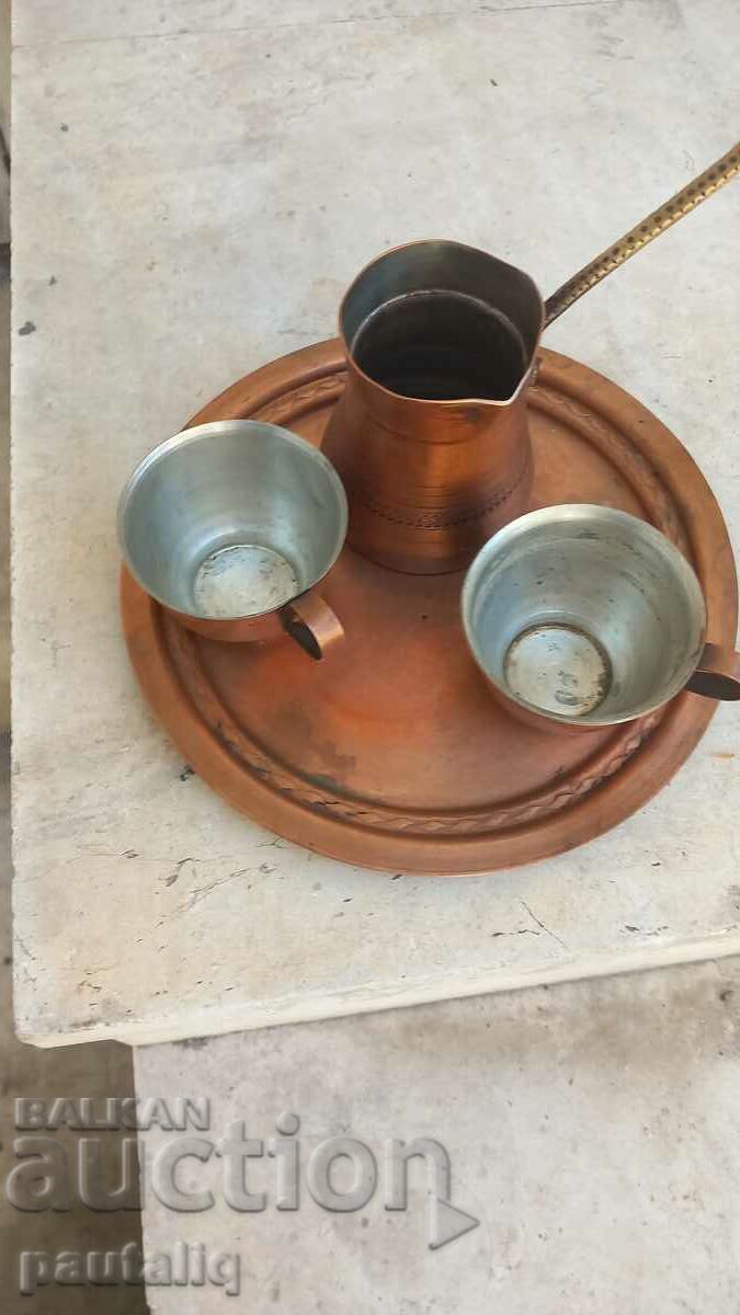 SET CAFEA CUPRĂ BRĂTAR