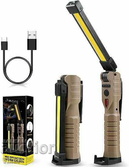 Multifunctional COB/LED magnetic work light with 7 modes
