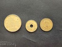 Spain coins 1990, 1991 and 1963 pesetas