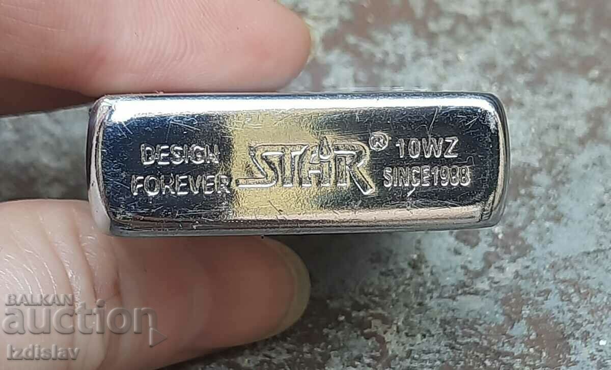 Old petrol lighter STAR Old petrol lighter STAR