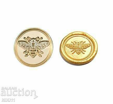Wax stamp Bee, Set: stamp, spoon and wax with price 24.00 BGN | € 12.27