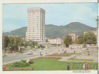 Картичка  България  Сливен Центърът с хотел "Сливен"*