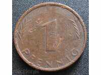 GERMANIA 1 pfennig F 1975.