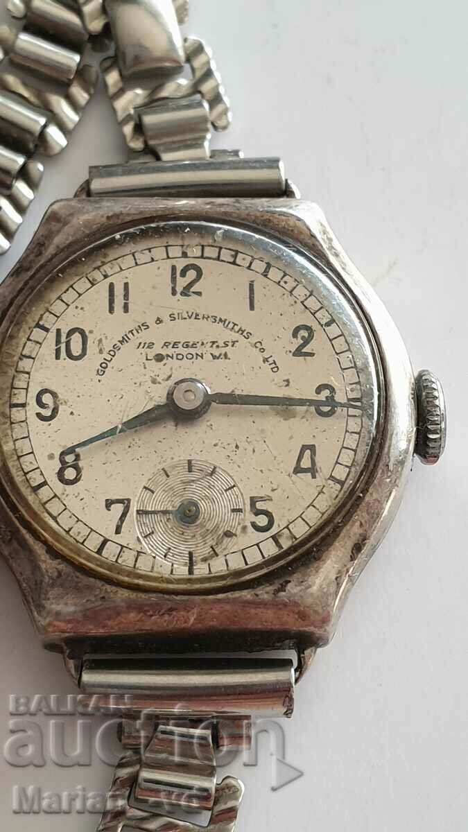 Auction Goldsmiths silversmiths Ltd 112 ladies silver watch Auction Goldsmiths silversmiths Ltd 112 ladies silver watch