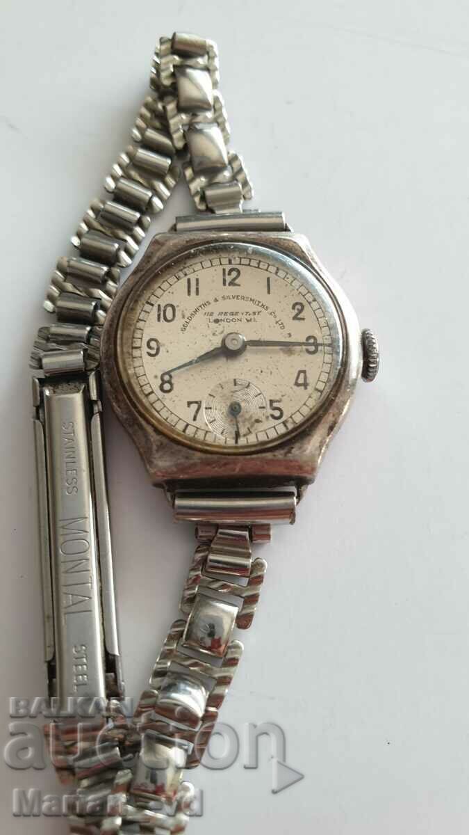 Goldsmiths silversmiths Ltd 112 γυναικείο ασημένιο ρολόι