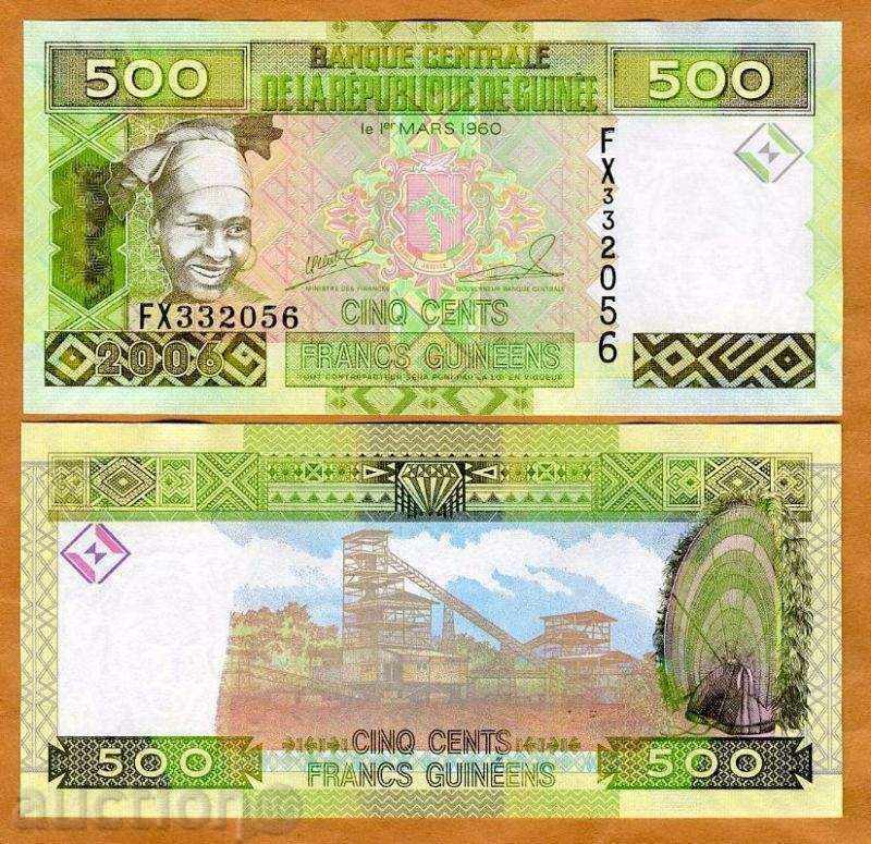 ЗОРБА АУКЦИОНИ  ГВИНЕЯ 500 ФРАНКА 2006   UNC
