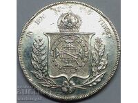 Бразилия 1686 1000 Рейс Петрус II сребро