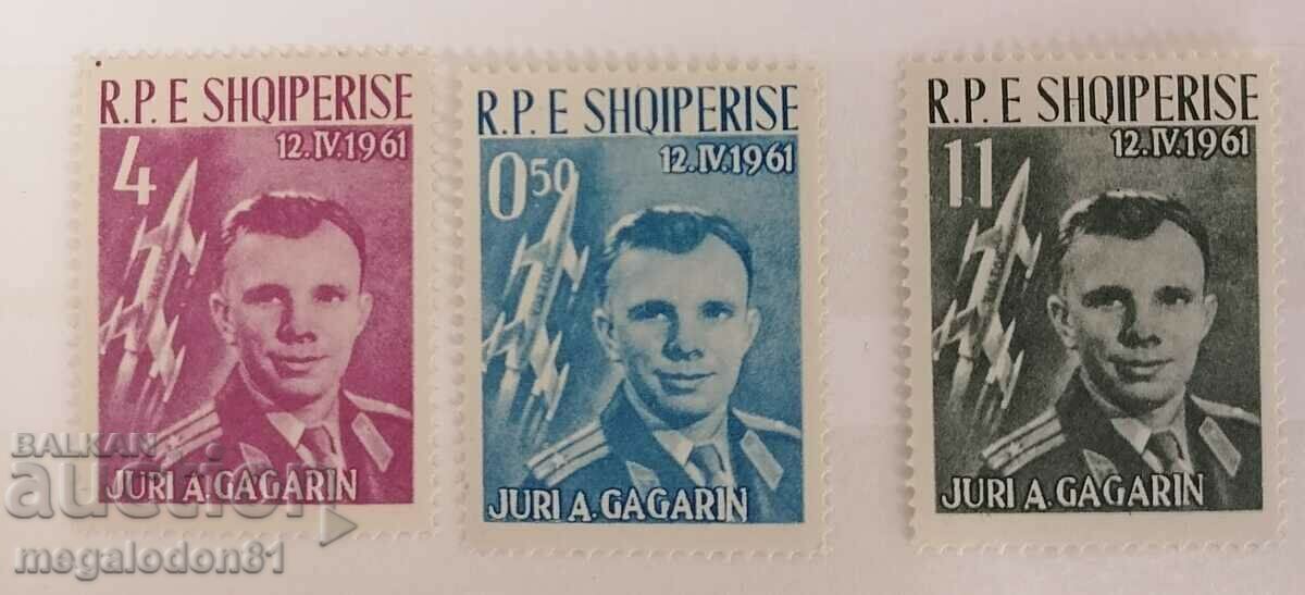 Албания - Гагарин, космос, 1961г.