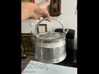 Authentic copper cauldron / copper with lid. #4444