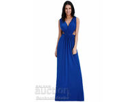 DR 910 Cut Out Grecian Maxi Dress Size 10 Navy Blue