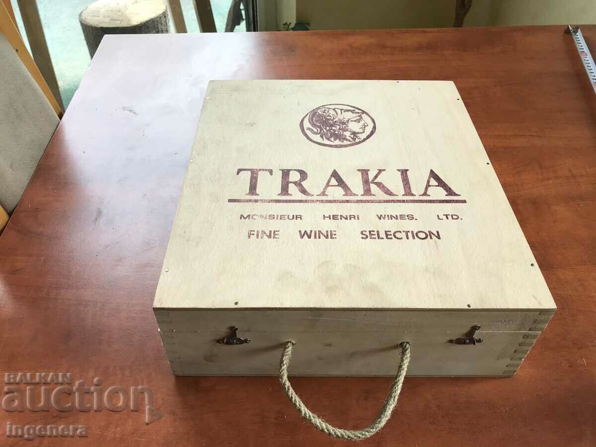 WINE BOX TRIGENED WOOD NEW - 7 WINE BOX TRIGENED WOOD NEW - 7