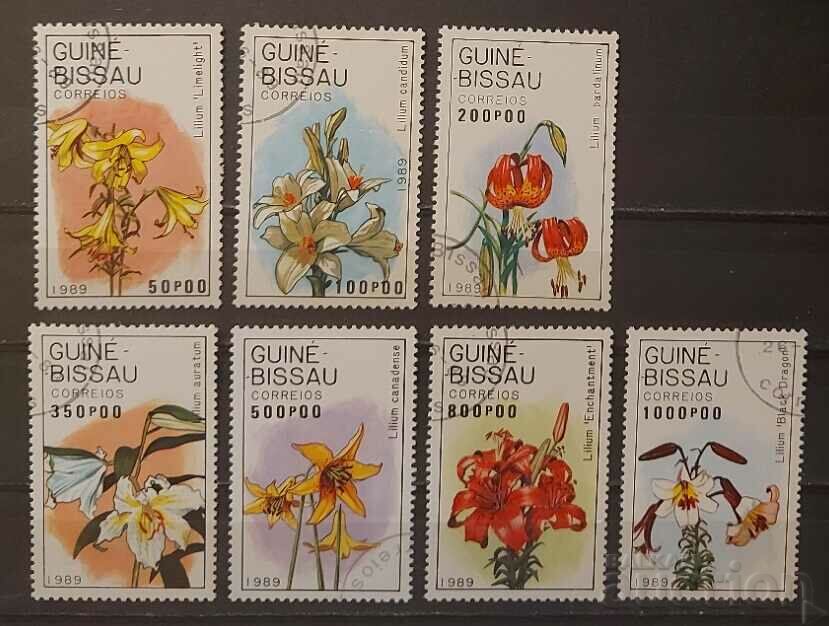 Гвинея Бисау 1989 Флора/Цветя Клеймована серия