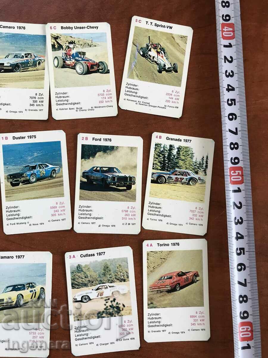 Delivery of CARDS MINI DECK WITH RETRO CARS NO MISSING Delivery of CARDS MINI DECK WITH RETRO CARS NO MISSING