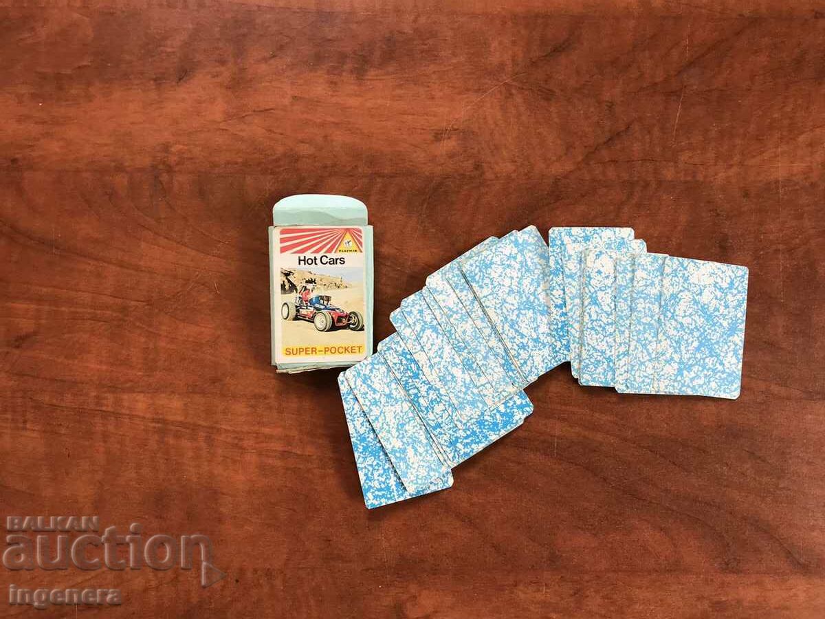 CARDS MINI DECK WITH RETRO CARS NO MISSING - 7 CARDS MINI DECK WITH RETRO CARS NO MISSING - 7