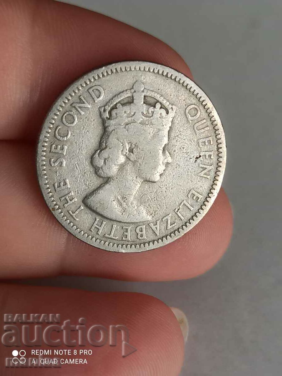 25 cents -1955- British Caribbean Territory - 5 25 cents -1955- British Caribbean Territory - 5