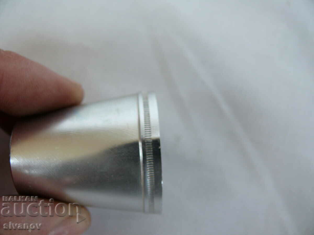 Old Soviet set of 5 aluminum cups #1397 - 6 Old Soviet set of 5 aluminum cups #1397 - 6