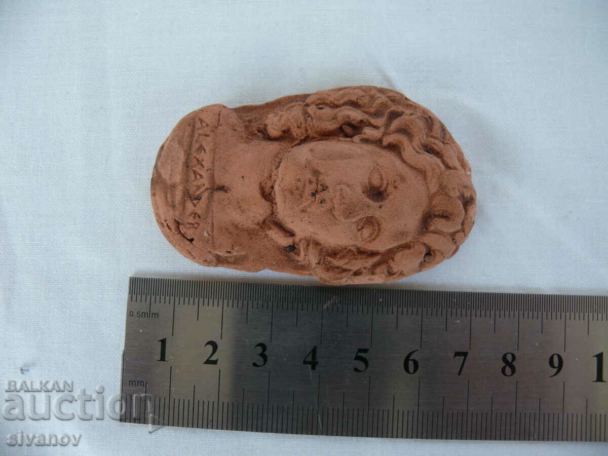 Old Ceramic Figure of Alexander the Great #1402 - 5 Old Ceramic Figure of Alexander the Great #1402 - 5