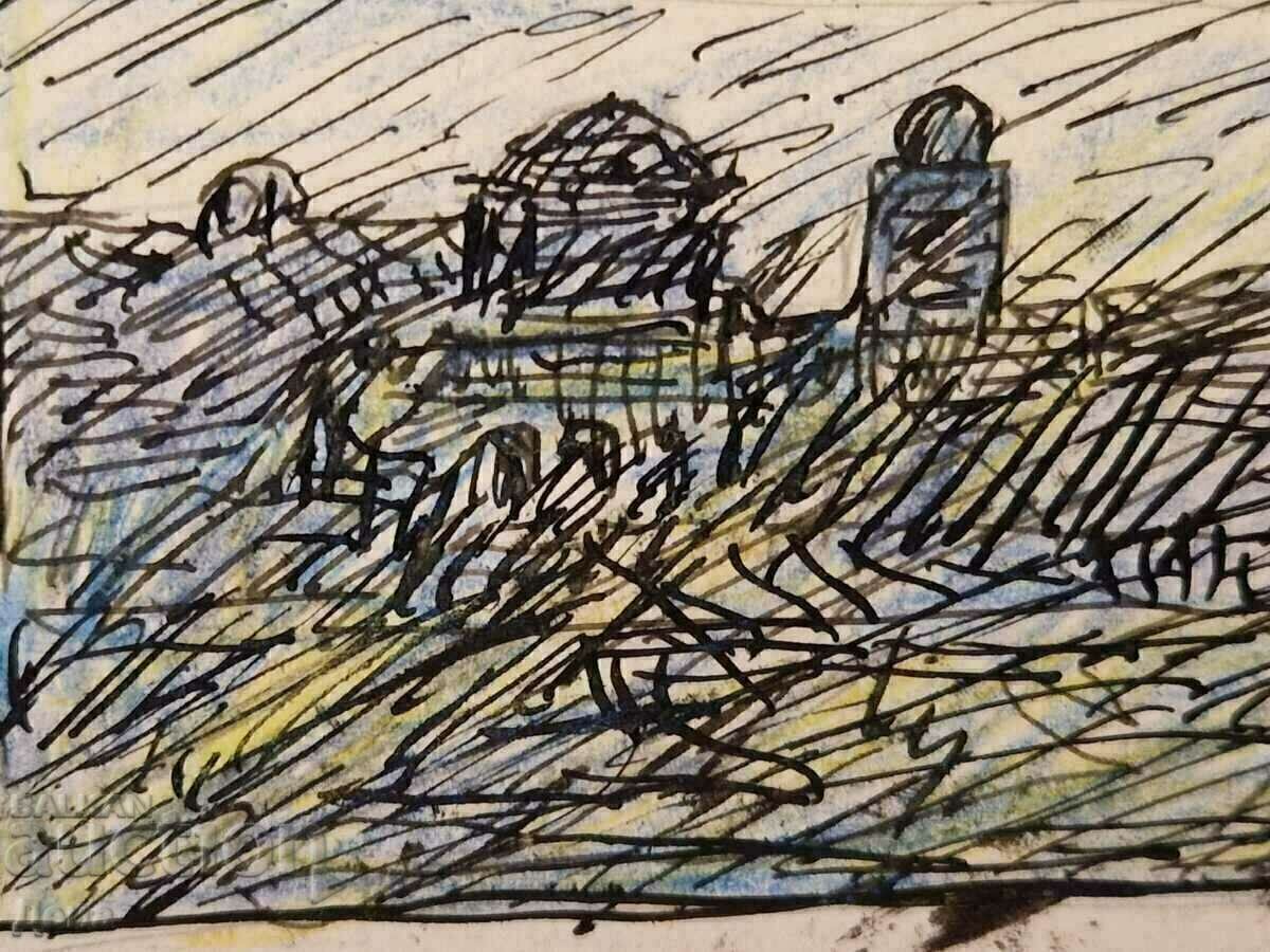 Nikola Tanev drawing 1957 - 6 Nikola Tanev drawing 1957 - 6