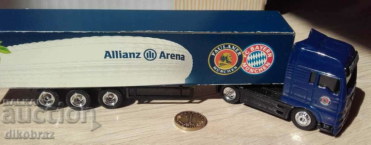 Τρόλεϊ συλλογής διαφημιστικών φορτηγών MAN Alianz Arena Bayern